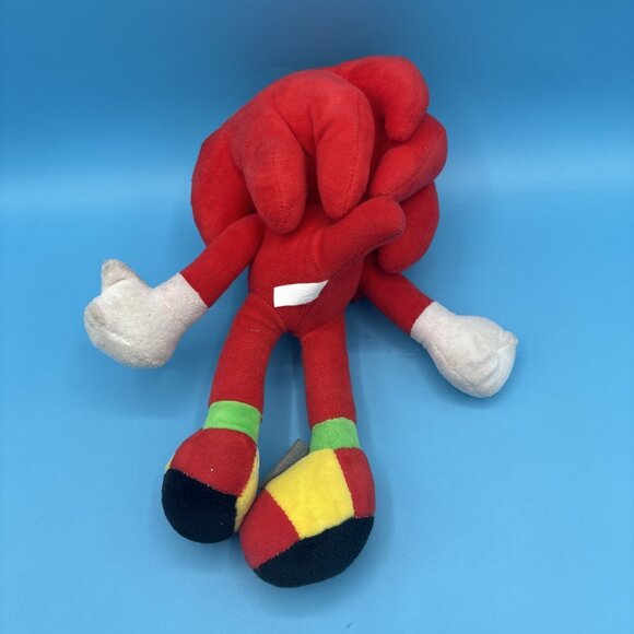 Knuckles The Echidna Plush Toy 10" Sega Sonic The Hedgehog Red & White - Picture 2 of 2